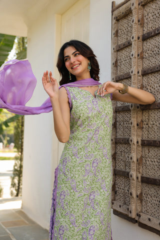 festive cotton kurta palazzo sets