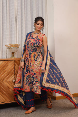 festive cotton kurta set women