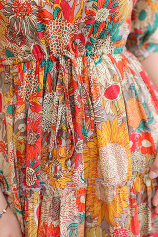fit and flare floral dress