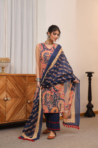 floral printed kurta set women