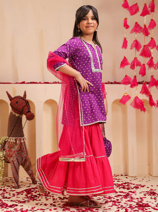 girls festive wear sharara set