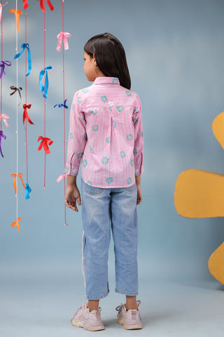 pink girls daily wear top