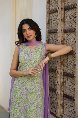 printed ethnic kurta sets women