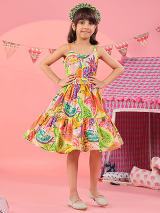 sleeveless kids summer dress