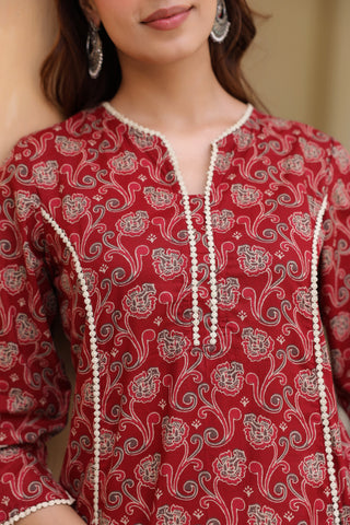 straight fit cotton kurta women