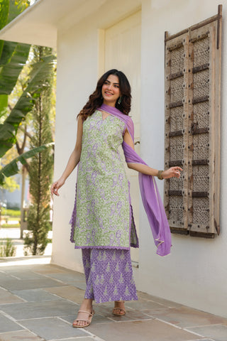 stylish cotton ethnic wear set